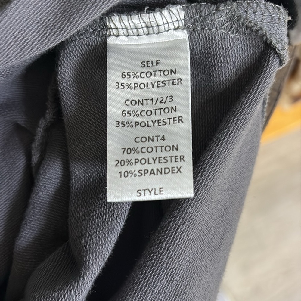 Oddi Gray Sweatshirt with Plaid Patch - Picture 4 of 5